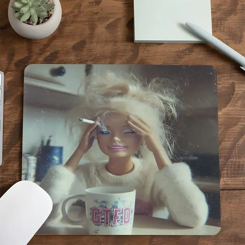 Funny Face Mouse Pad