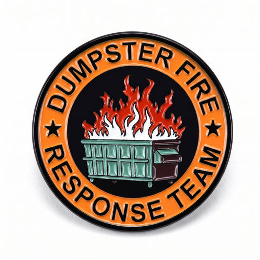 Dumpster Fire Pin
