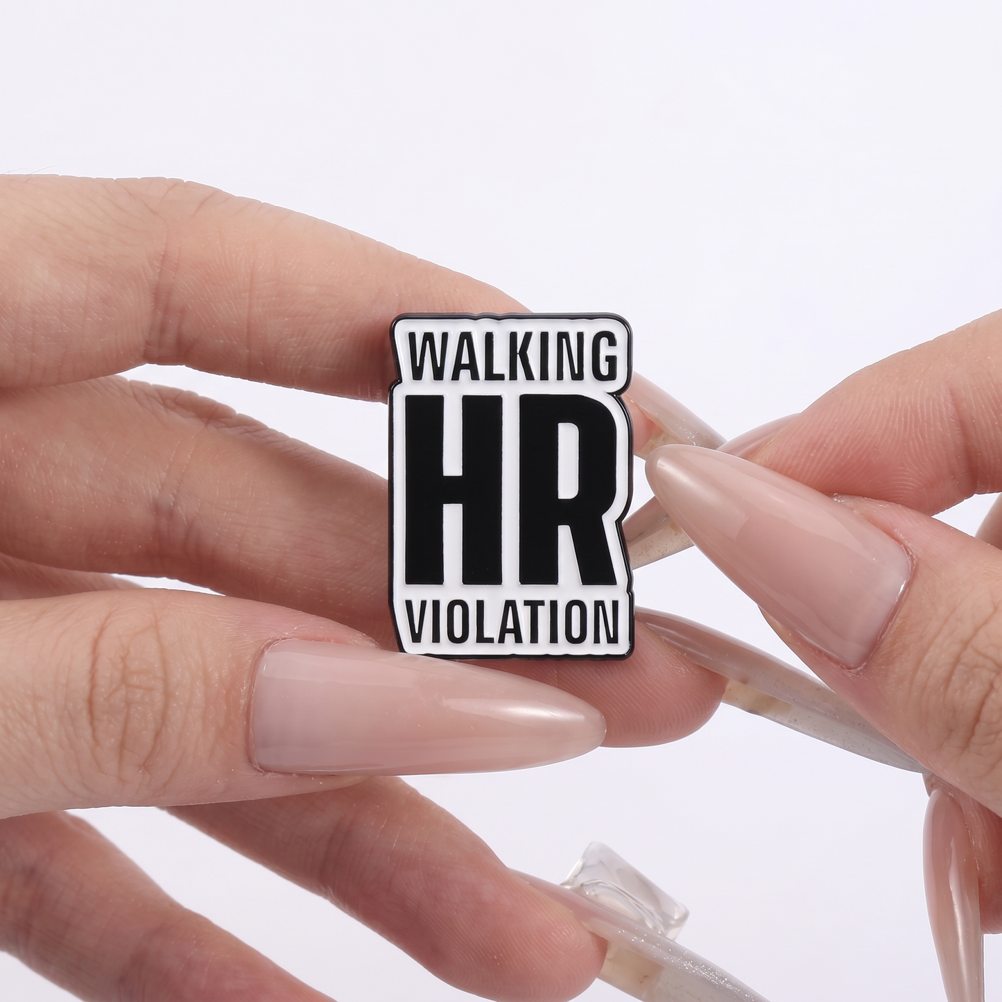 Walking HR Violation Pin